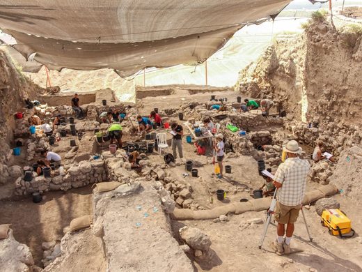 Click to enlarge Archaeologists