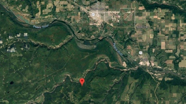 Click to enlarge earthquake near Fort St. John, B.C.