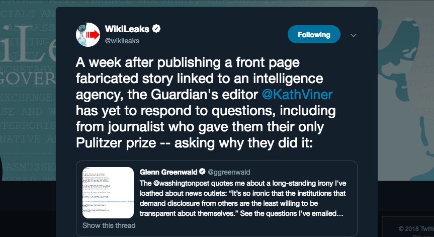 Click to enlarge wikileaks tweet