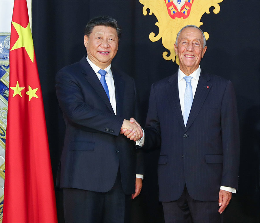 Xi Jinping Marcelo Rebelo de Sousa