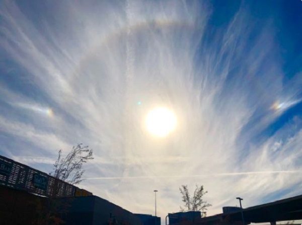 Sundog over Frisco, Texas