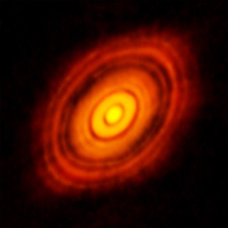 ALMA space HL tauri