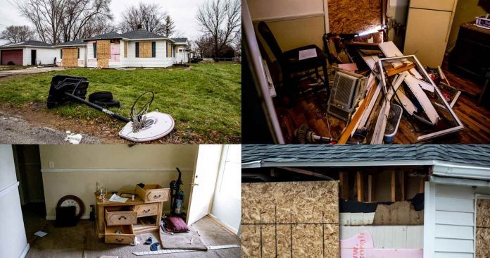 Click to enlarge home destroyed by police
