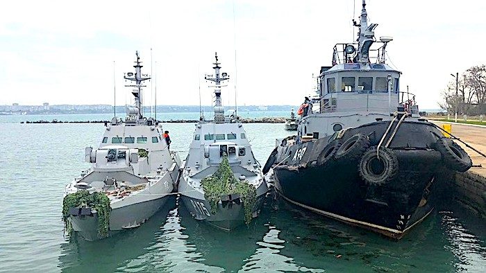 Click to enlarge Seized Ukrainian boats