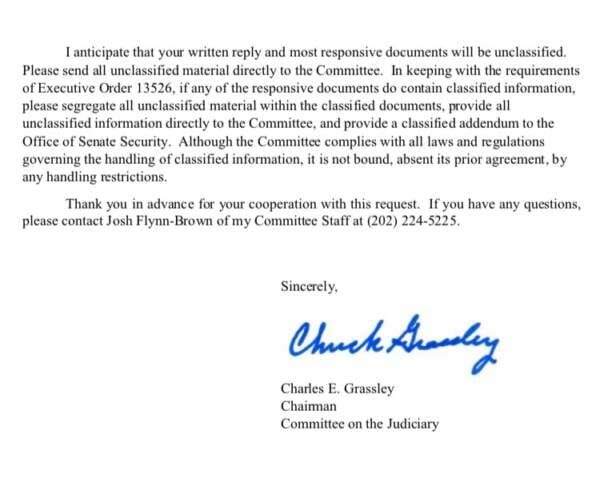 grassley letter