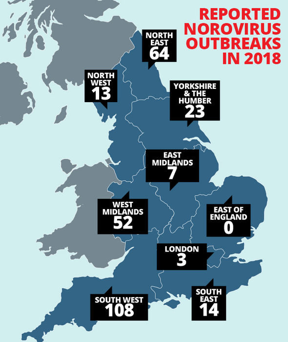 norovirus map uk