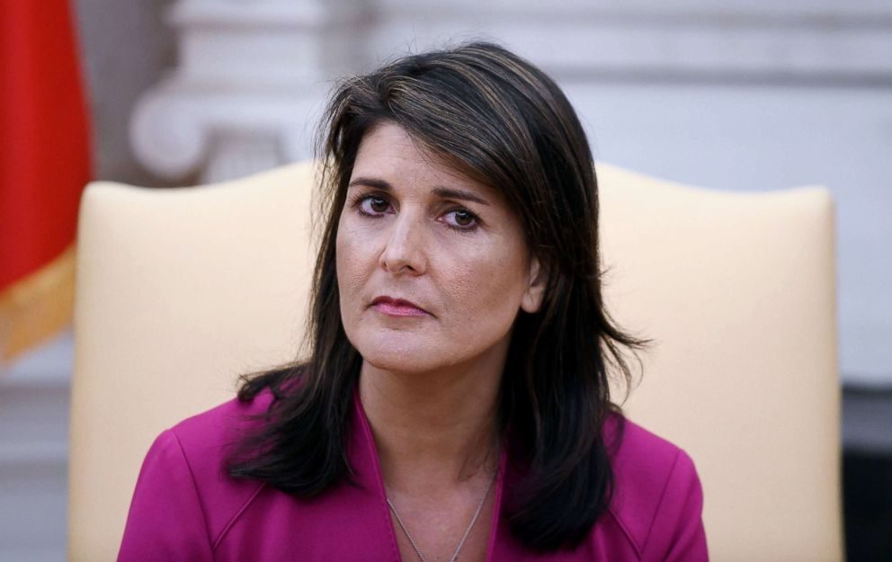 Nikki Haley sad