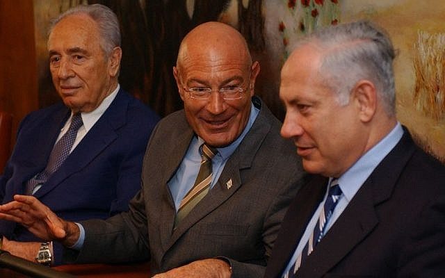 Click to enlarge Netanyahu Shimon Peres Armon Milchan