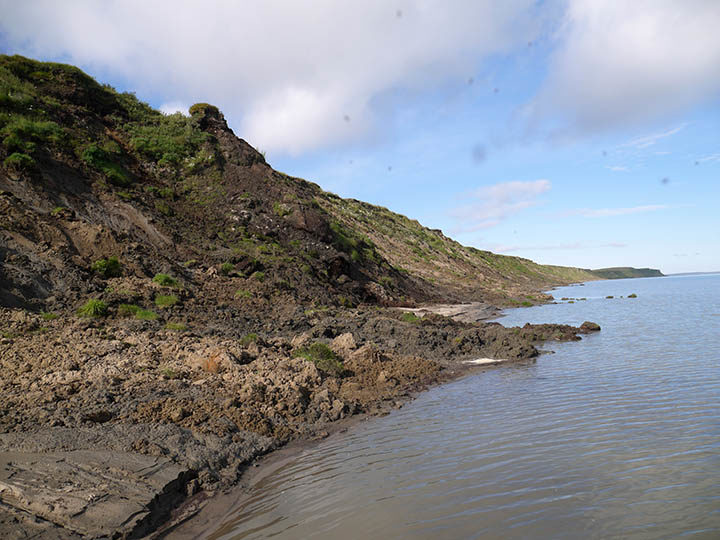 Prehistoric Arctic burial pit
