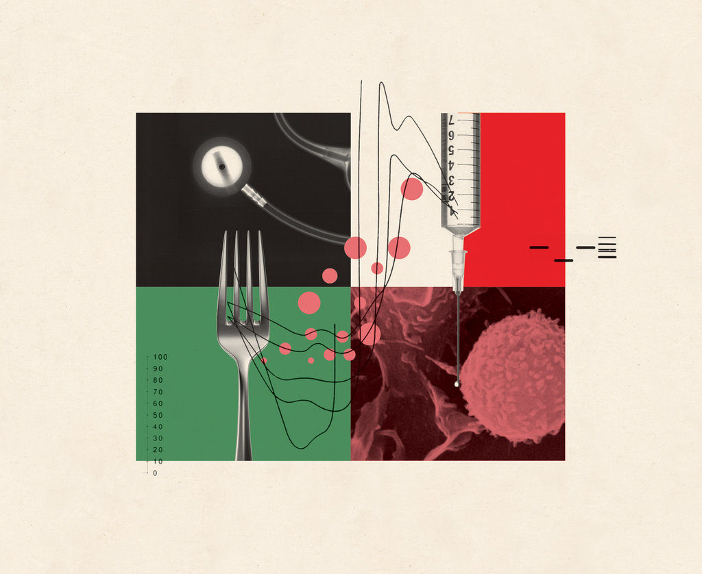 Click to enlarge fork syringe cell abstract