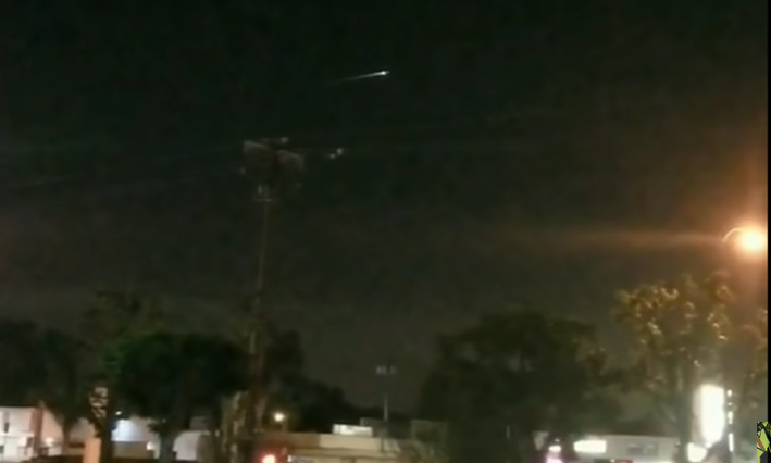 Click to enlarge Fireball over Fullerton, CA
