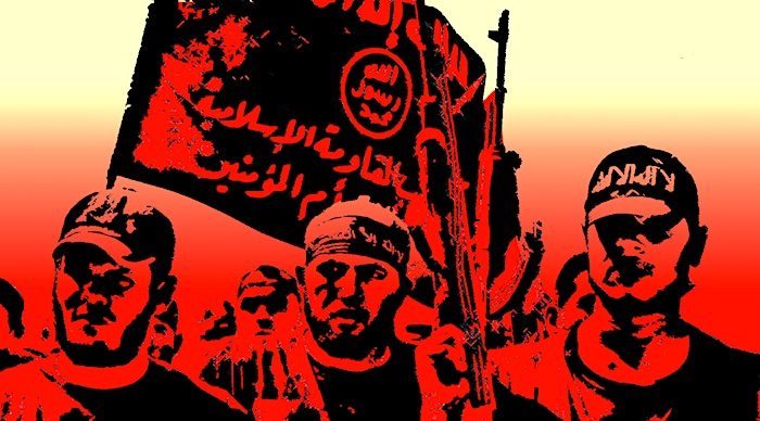 Terrorists in red