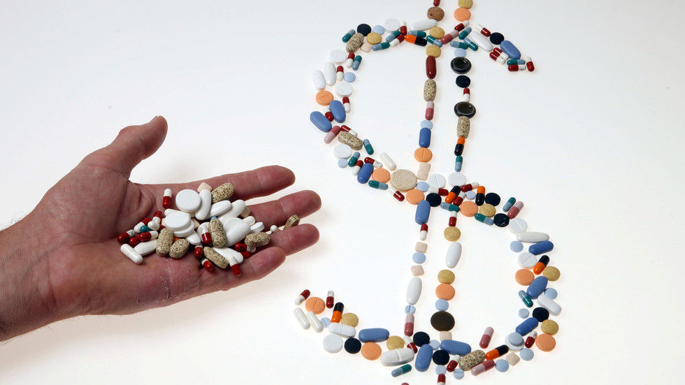 Click to enlarge pills Big pharma money