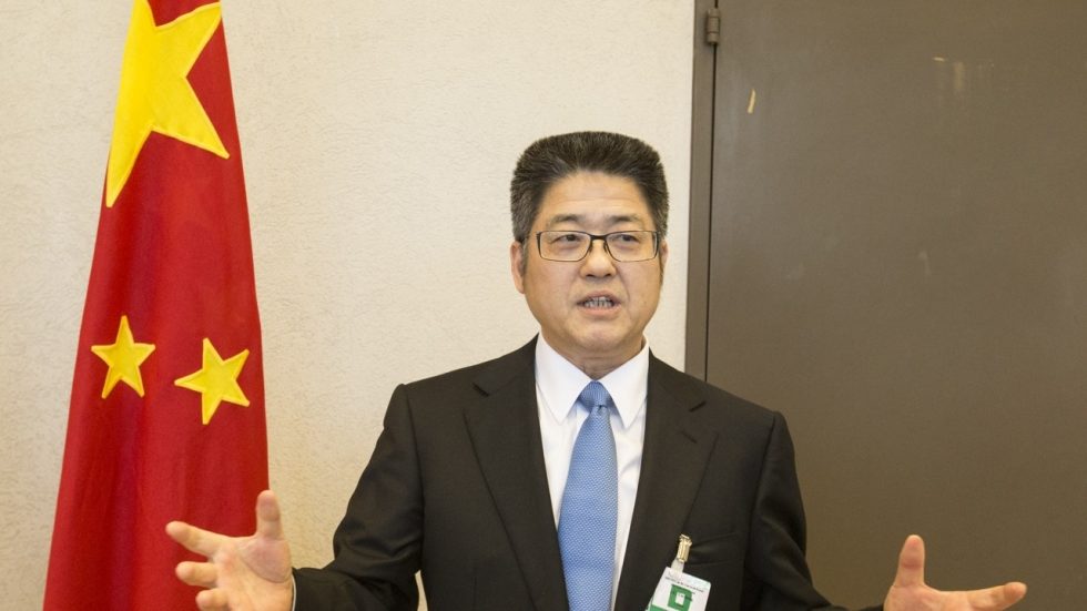 Click to enlarge China Vice Foreign Minister Le Yucheng