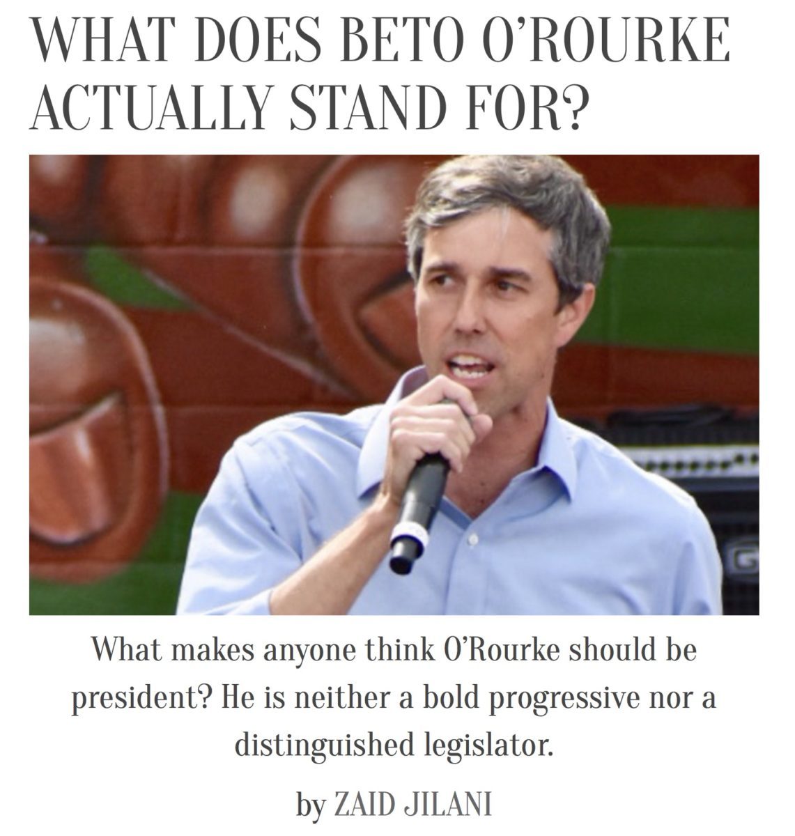 Click to enlarge Beto O’Rourke