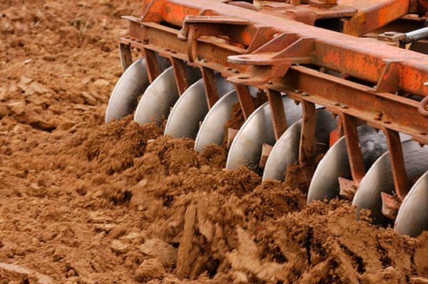 Click to enlarge soil plow field