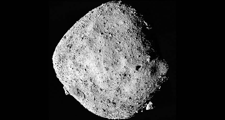 Click to enlarge Bennu water