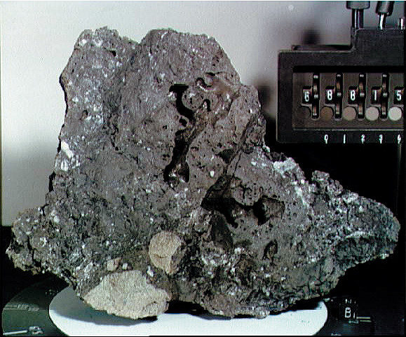 Click to enlarge lunar sample Apollo 16