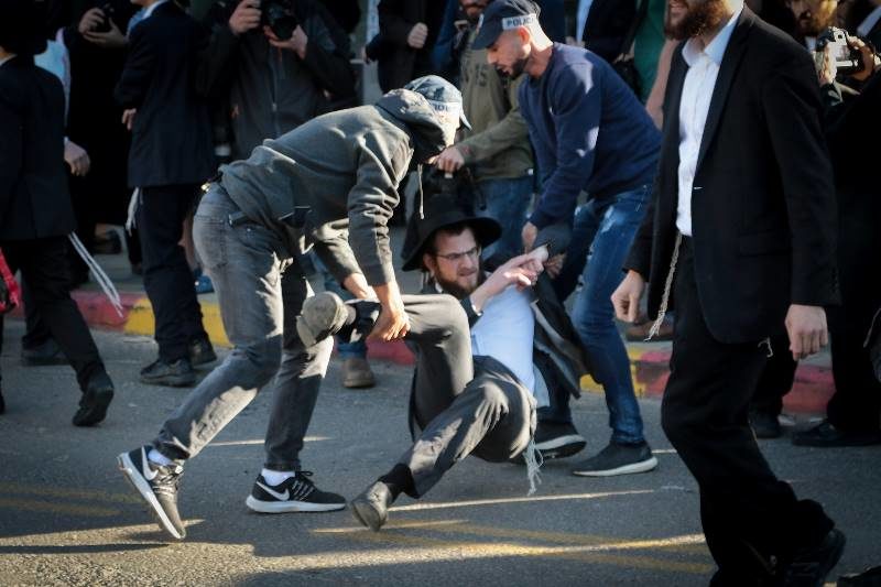 ultra orthodox protest israel draft