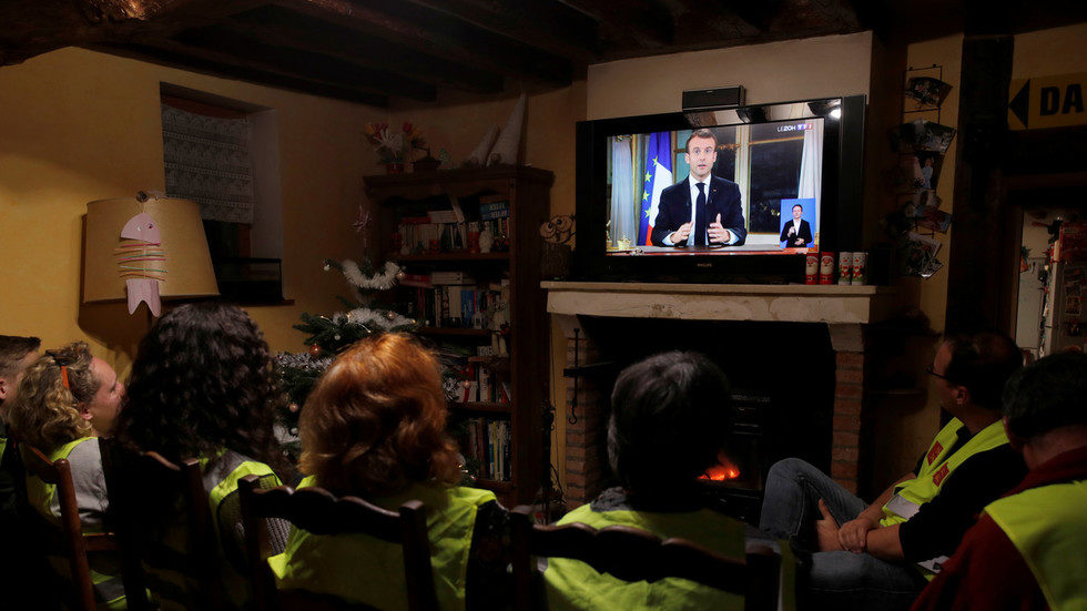 macron on tv
