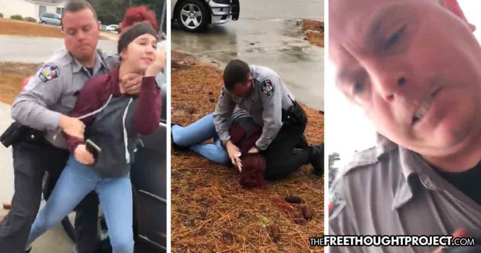 cop choking teen