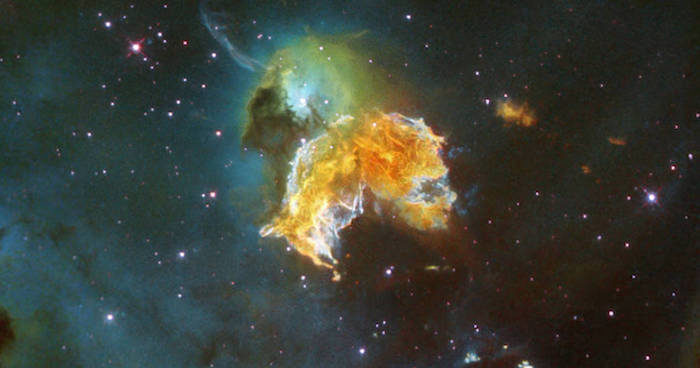Click to enlarge A nearby supernova remnant