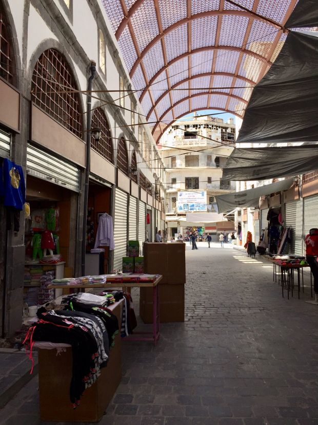 Click to enlarge souq in the Old City of Homs