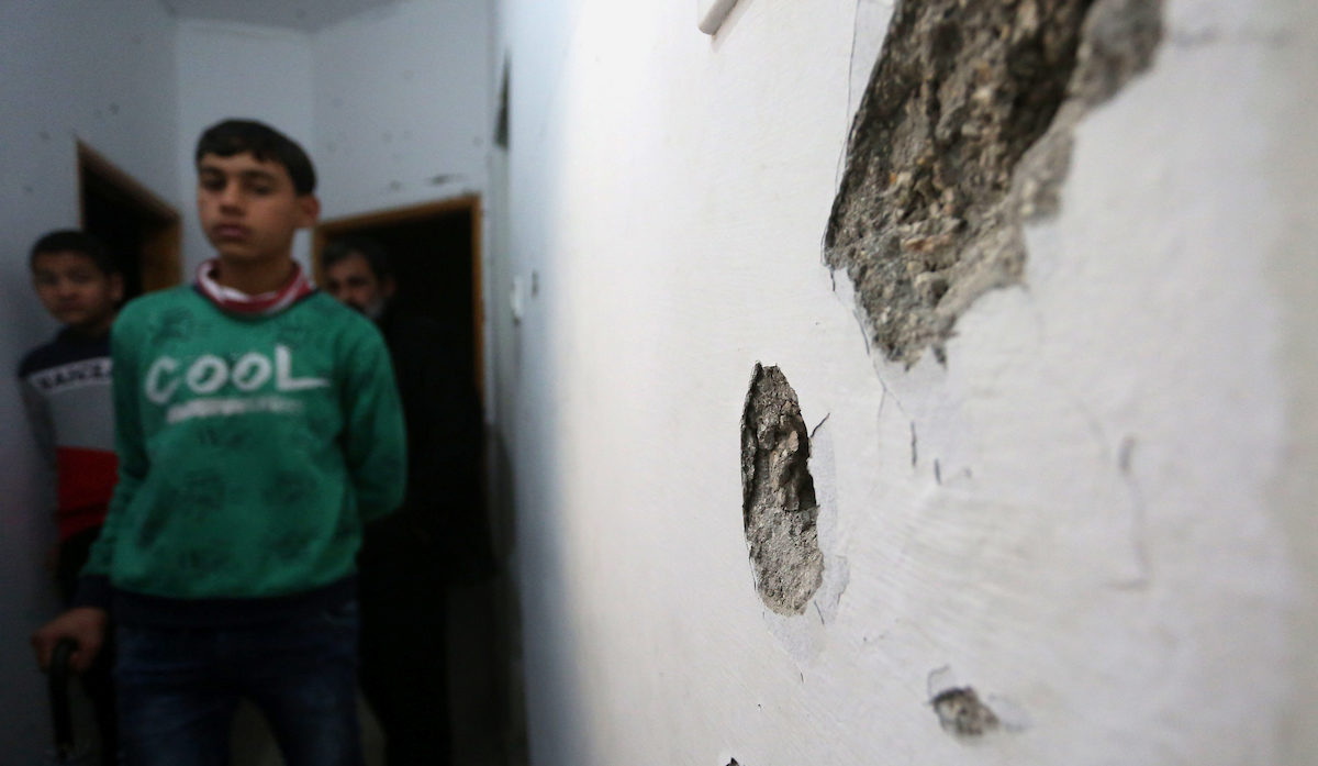Click to enlarge Palestinian house IDF Israel attack