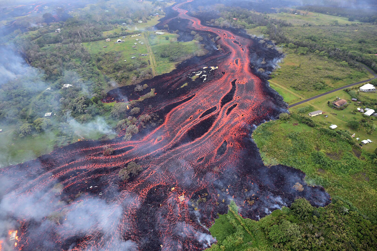 Kilauea lava flows