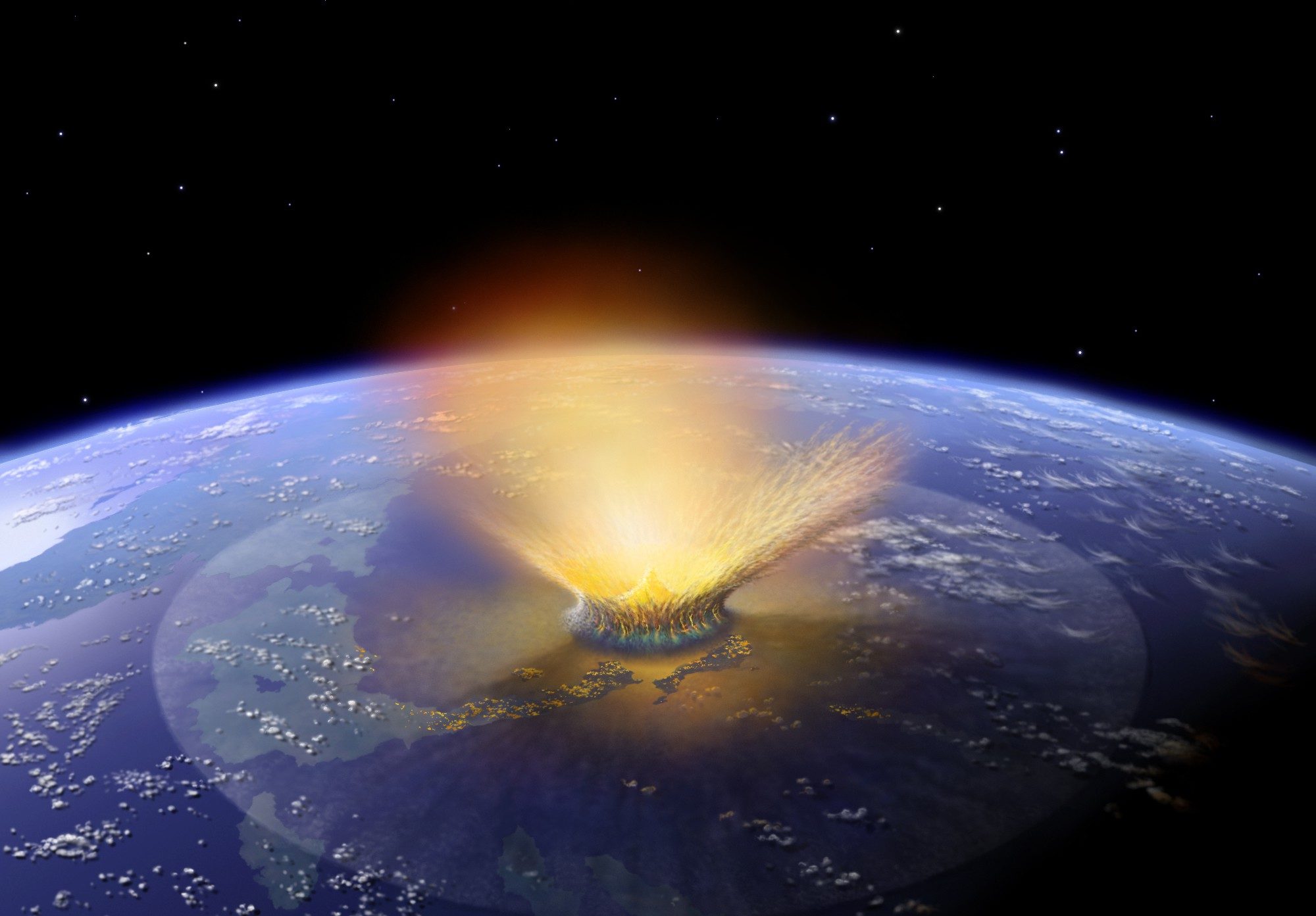 Click to enlarge asteroid strike