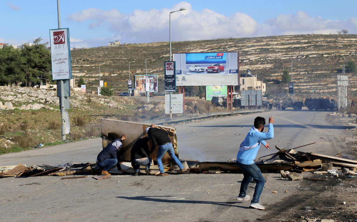 Click to enlarge West Bank violence