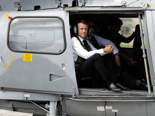 Click to enlarge Macron escape helicopter yellow vests