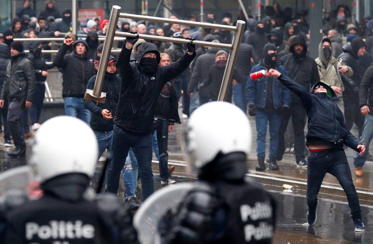 Click to enlarge Brussels protest