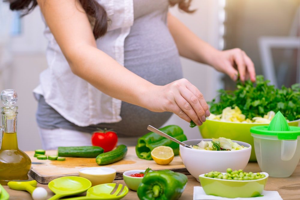 vegan diet fruits vegetables pregnancy