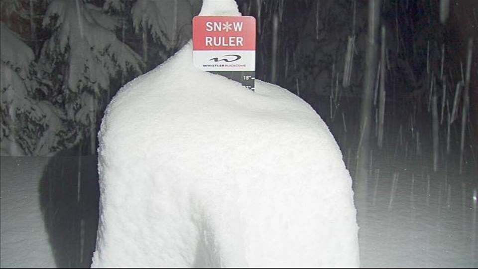 December 13th- All overnight POW at Whistler