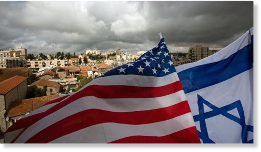 US and Israeli flags