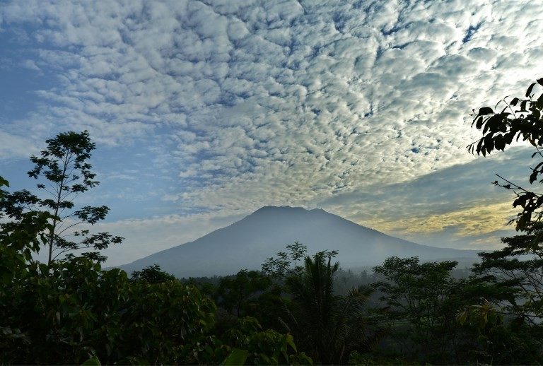 Mount Agung as seen from Karangasem