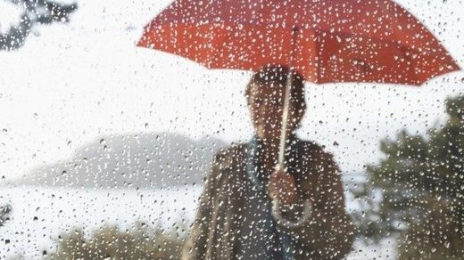 woman with umbrella