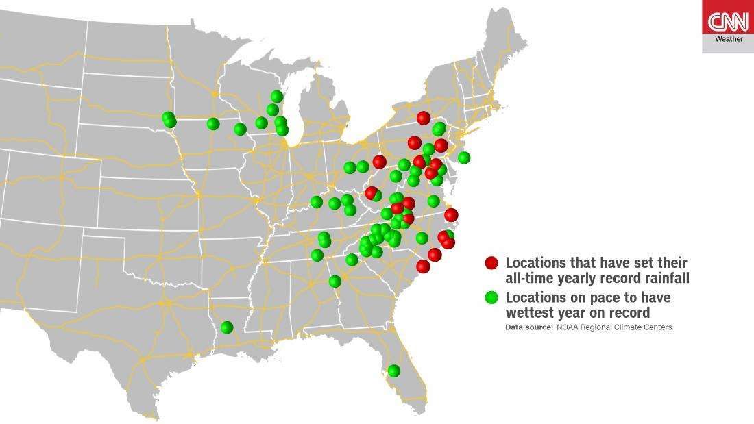 Click to enlarge RAINY CITIES