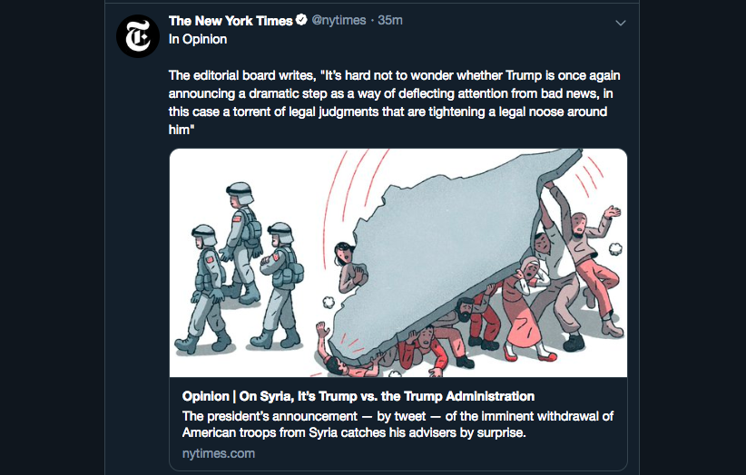 NYT New York Times Syria cartoon