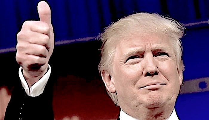 Click to enlarge Trump thumbup