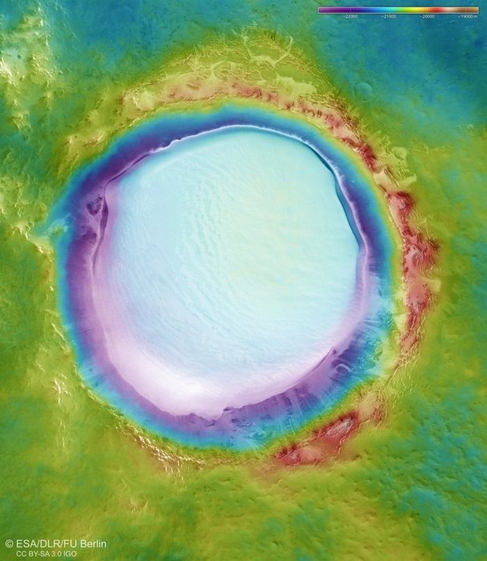 Click to enlarge Korolev crater