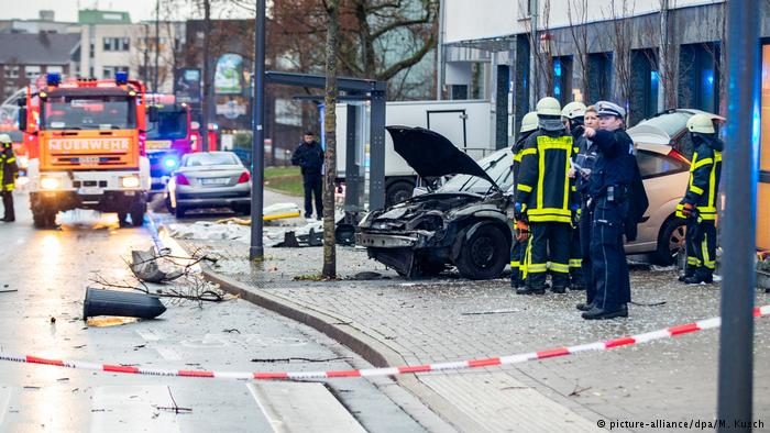 Germany bus stop crash
