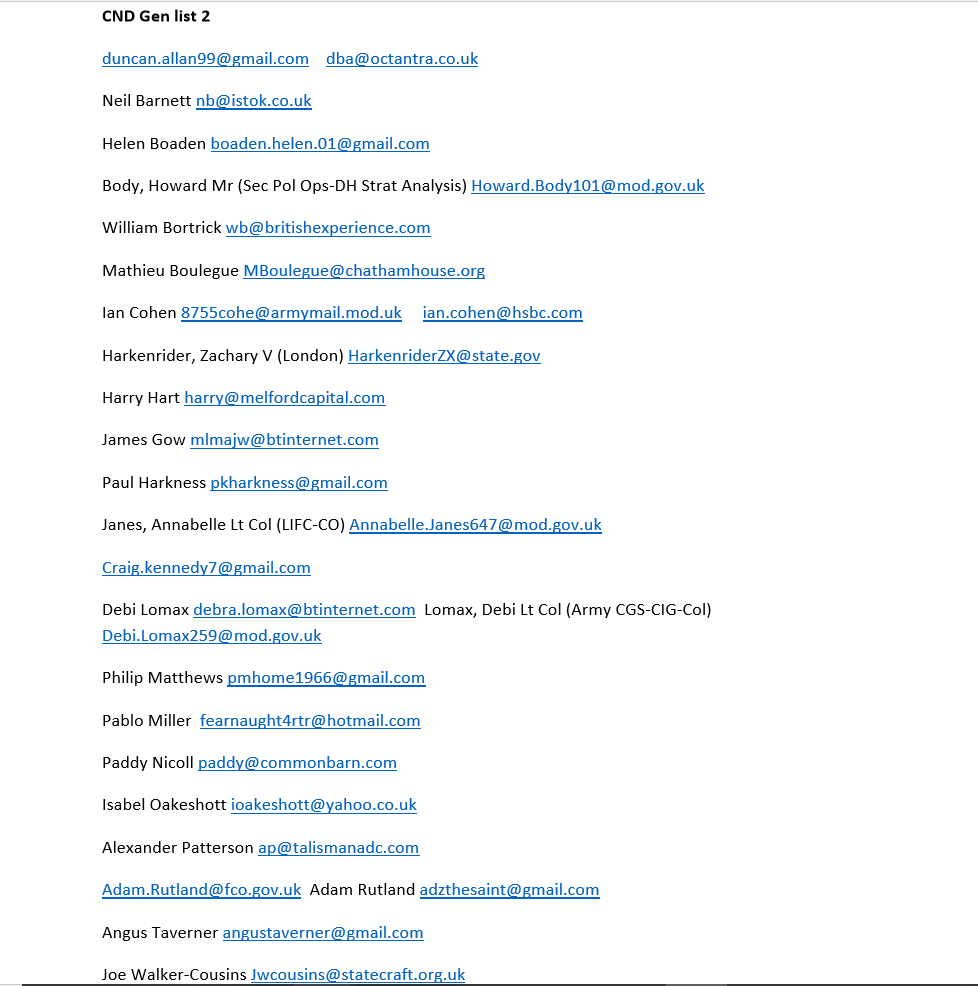 integrity initiative list of names