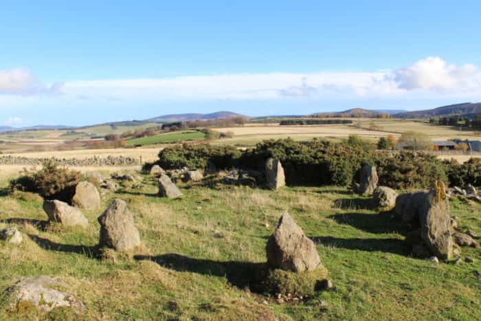 Click to enlarge Aberdeenshire stone circle