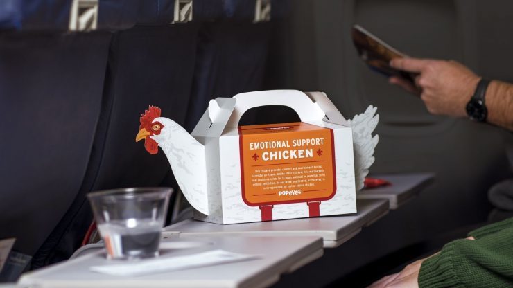 popeye's emotional support chicken