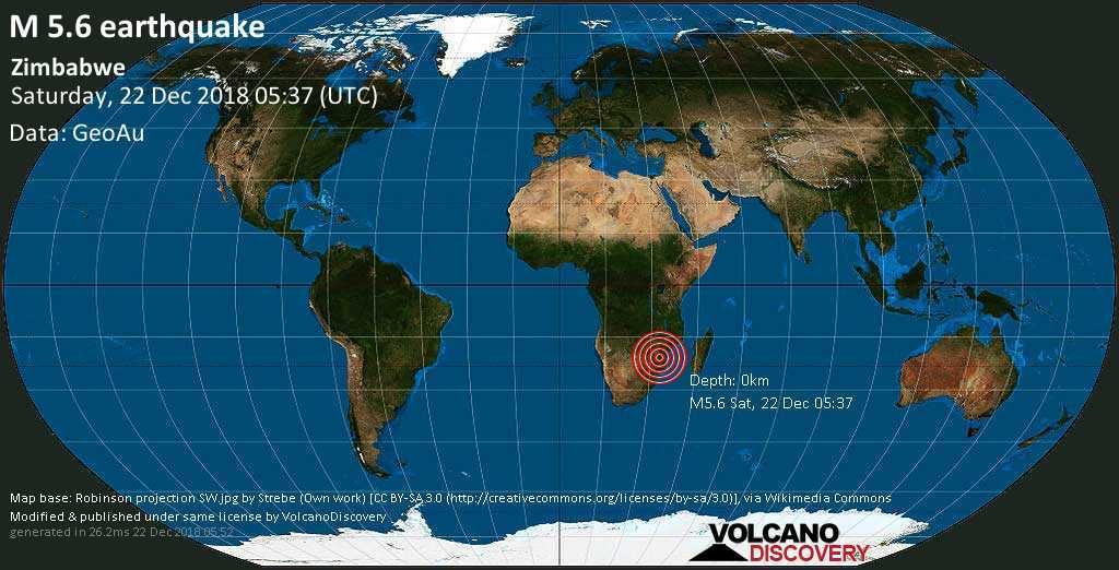 Zimbabwe earthquake