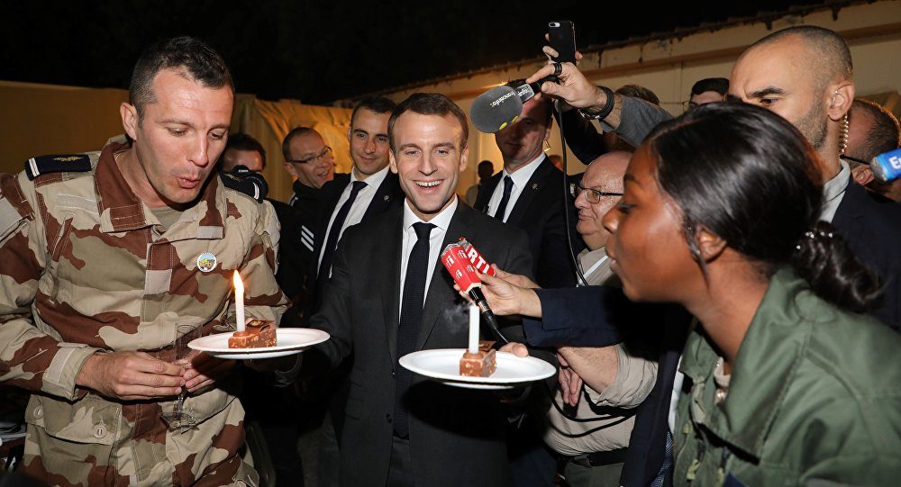 macron Chad visit christmas