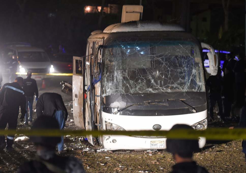 Click to enlarge Egypt bus attack El Giza 12.28.18