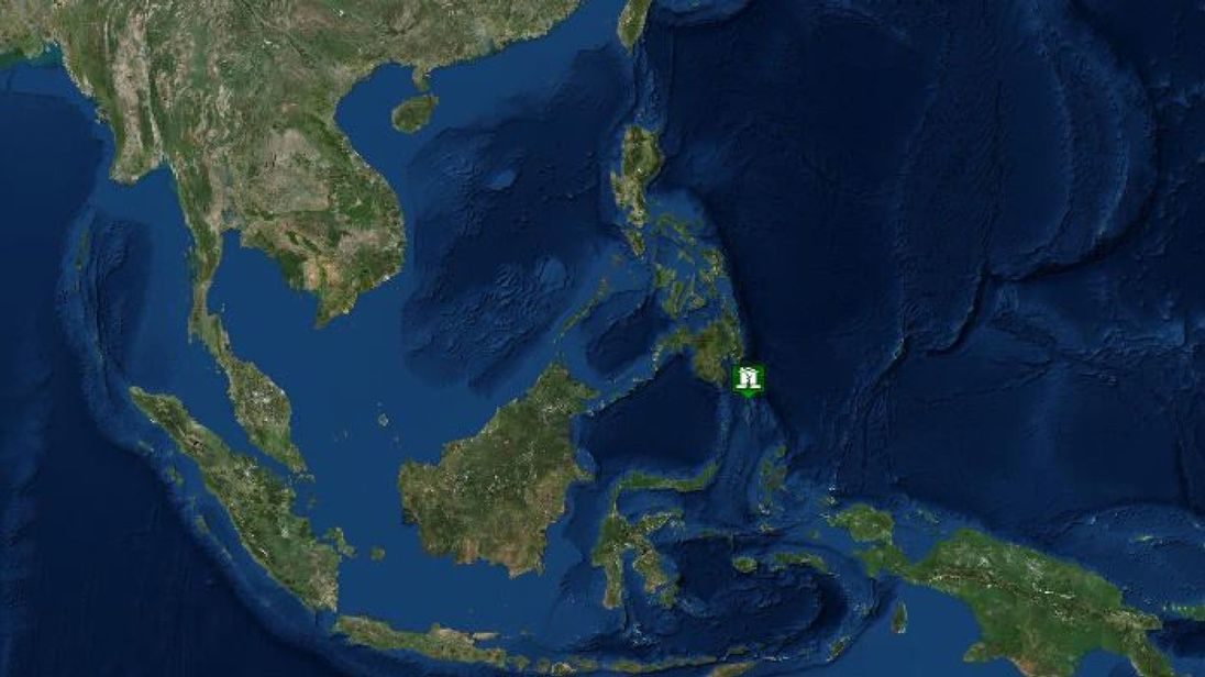 Click to enlarge The earthquake struck off the southern Philippine island of Mindanao